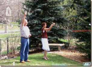 Bruce & Karissa fly minikites