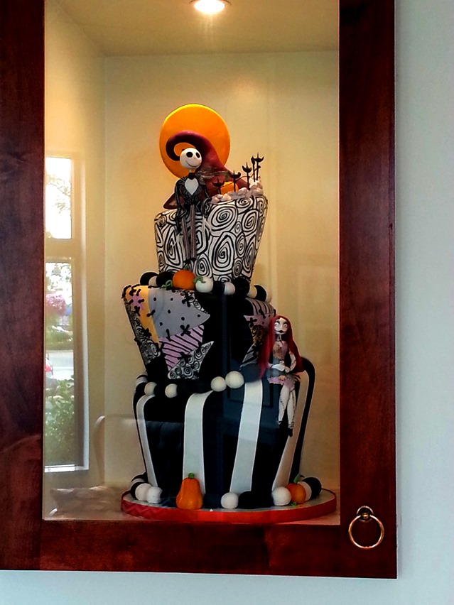 Nightmare before Christmas Cake at Nadia's Cup Cake shop in Maplewood