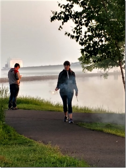 Kids setting off fireworks 7.4.18